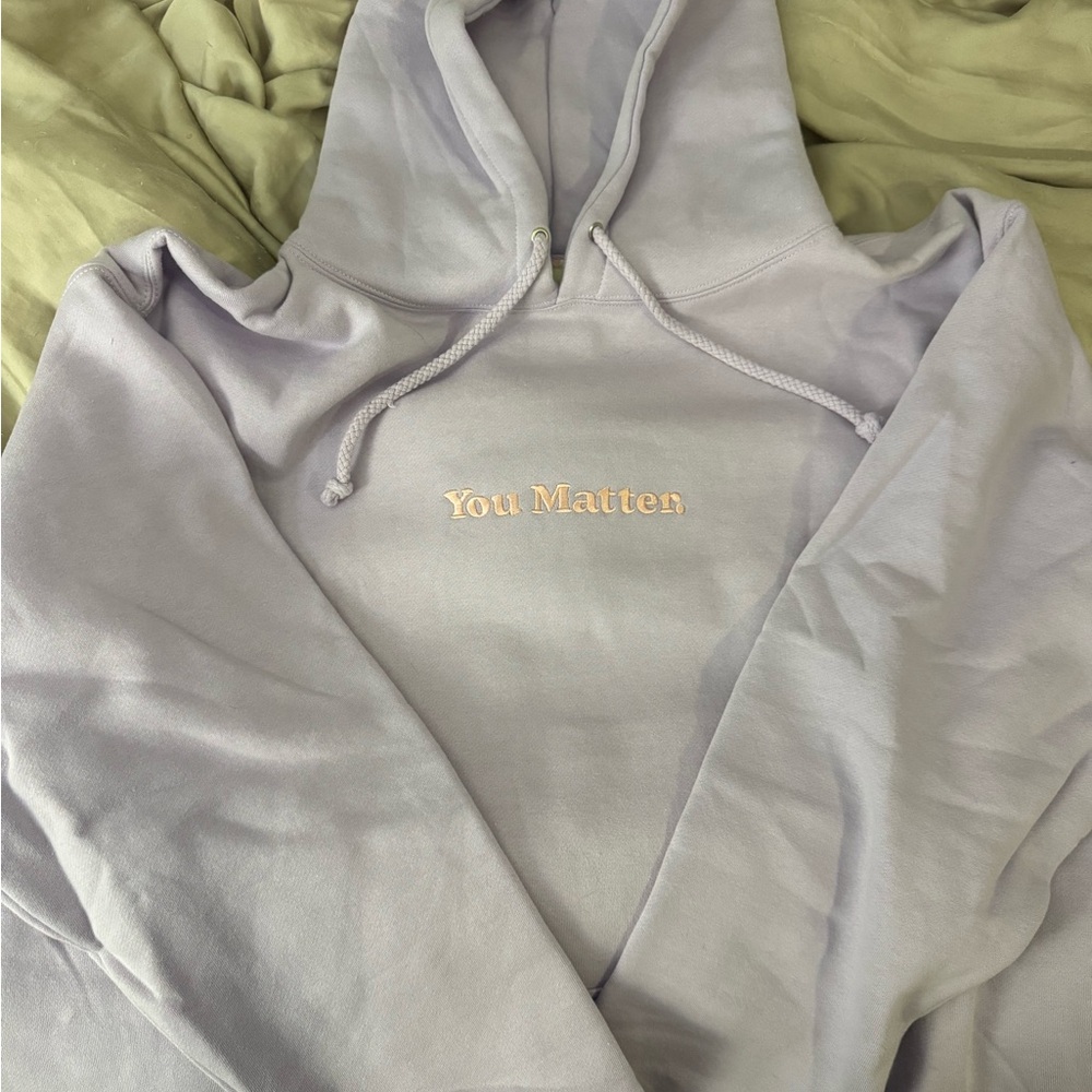 Lavender Hoodie with 'You Matter' Embroidery